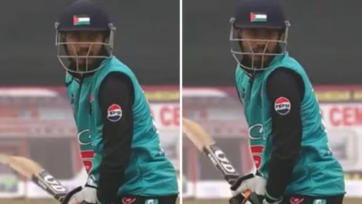 Cricket players and organizers are called by J-K Police for wearing the Palestinian flag on their helmets during a local competition.