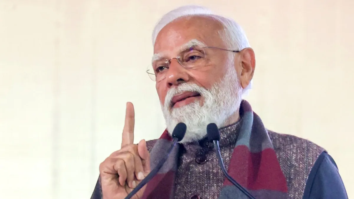 PM Modi says, "India is actively preparing to host the 2036 Olympics," as he opens the 72nd National Volleyball Tournament.