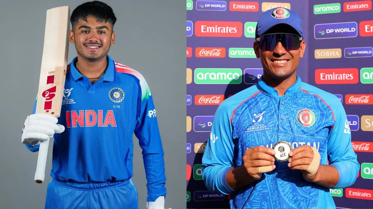 Head-to-head record in youth ODIs prior to the knockout match between IND and AFG in the U19 World Cup semifinal