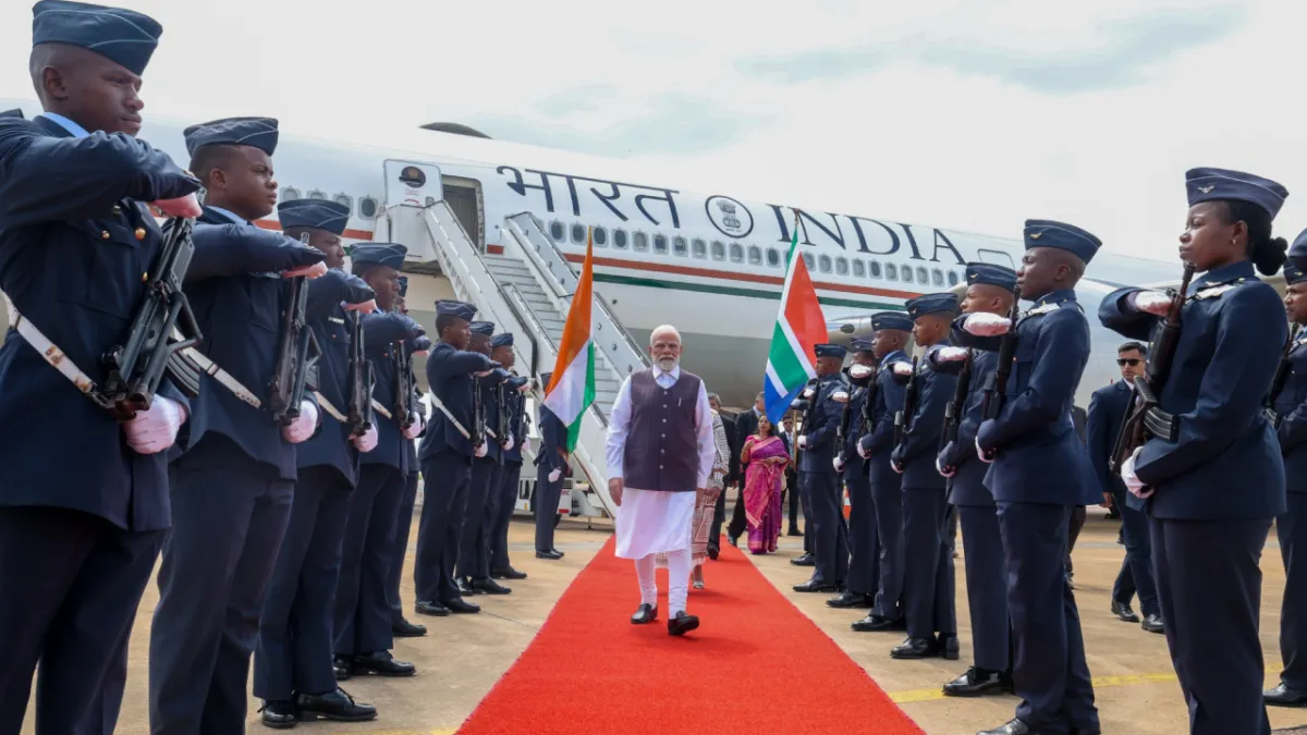 When PM Modi arrives in South Africa for the G20 Summit, he emphasizes "ensuring better future for all."
